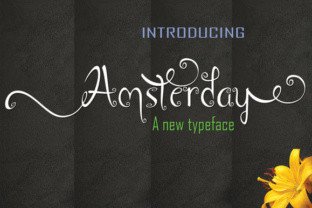 Amsterday Font: Elevating Web Headers with Unique Script Style