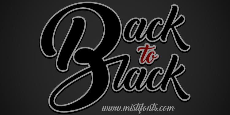 Back to Black: A Bold Script Typeface for Editorial Design