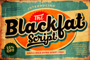 Blackfat Script: A Bold Retro Typeface for Branding