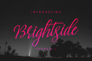 Brightside Typeface: Elevate Your Brand with a Natural Script Font