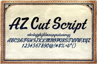 Elevate Your Brand with the AZ Cut Script Typeface