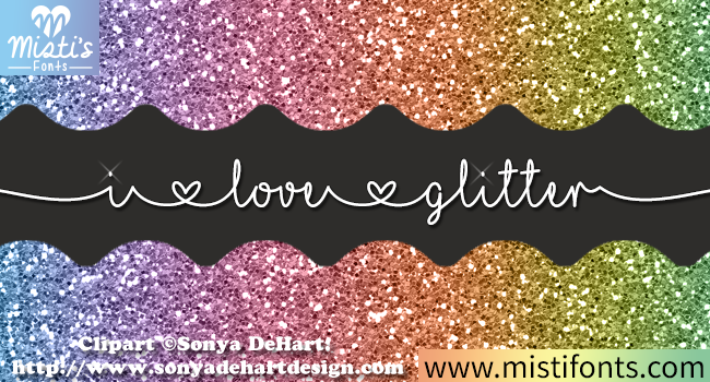 I Love Glitter: A Sparkling Script Font for Web Design
