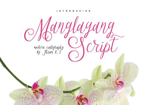 Manglayang: A Romantic Script Font for Editorial Design