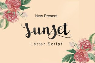 Sunset Script: A Warm Script Font for Web Headers