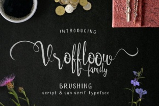 Vroffloow: A Modern Script Typeface for Handmade Brands