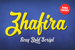 Zhafira Script: A Bold Typeface for Digital Branding